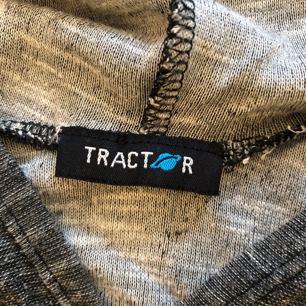 Girls Size 14 Tractor hooded zip up top.